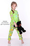 Пижама детская для девочек с рюшем dpl-1124