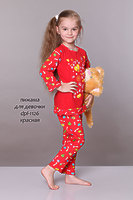 Пижама детская для девочек с рюшем dpl-1126