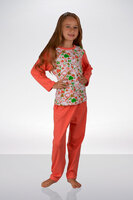 Пижама детская для девочек "сердечки" dp-1206